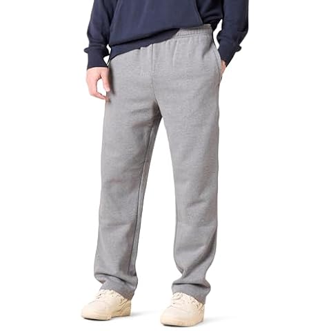 Amazon Essentials Men's Fleece Sweatpants, Light Grey Heather Cover