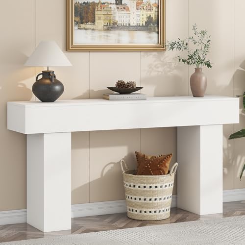 63 Inch Long Console Table for Entryway, Farmhouse...