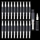 20 Stück 3 ml klarer Nagellackstift, Mascara-Applikatorpinsel, Lippenfüllstift mit auslaufsicherer Pinselspitze, geeignet für Hand- und Augenpflege