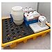 1pc Industrial Oil Drum Spill Containment Platform - Stackable HDPE Pallet with Detachable Grates for Leak Prevention(675x375x120mm)