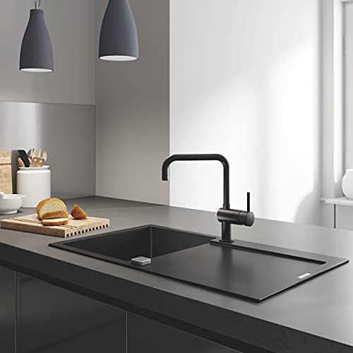 Évier quartz 1 bac GROHE K500 noir 860x500mm réversible - 3