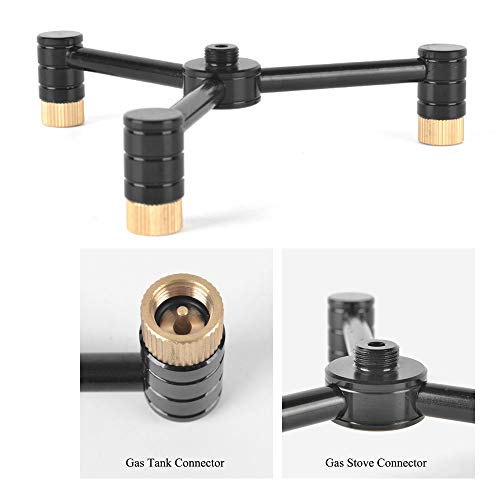 Adaptador de fogão, Romacci Adaptador de fogão Adaptador de Cilindro de Cabeça de Conversão de Três