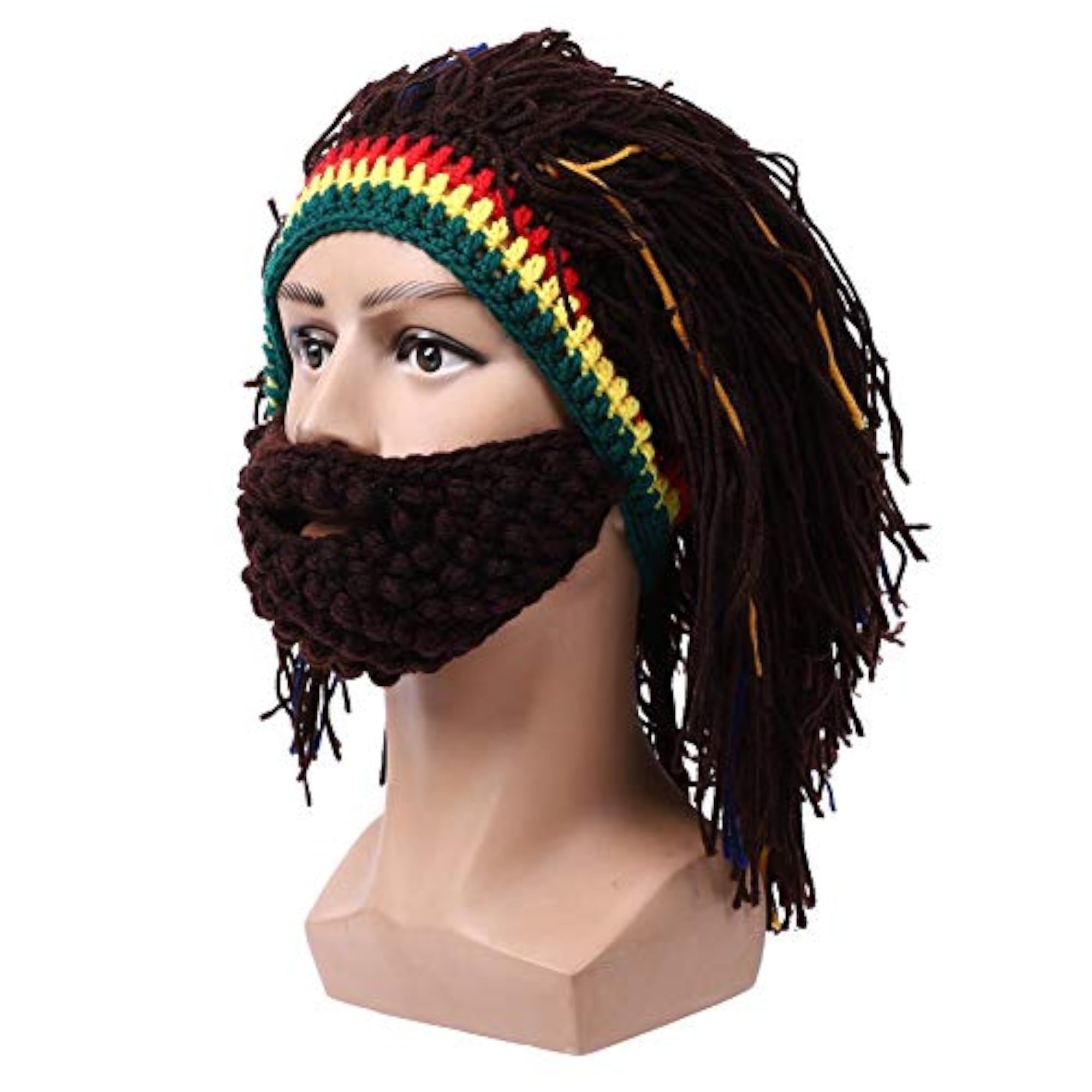Soft Whiskers Wig Hat for Winter Activities