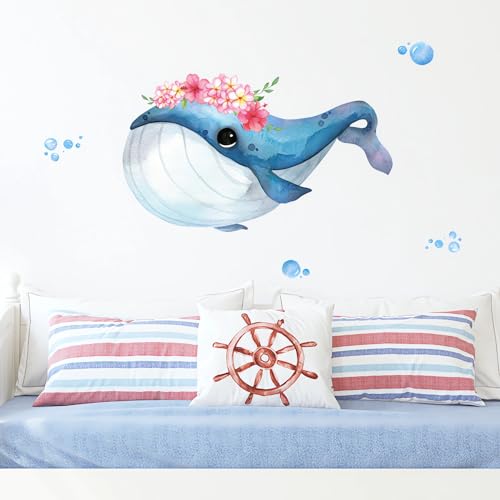 Vinilo Decorativo Ballena Azul Cartoon sacinora miniatura 5