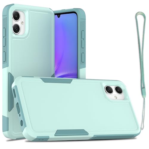 Ryphez for Samsung Galaxy A05 Case,TPU+PC Dual Layer Shockproof Mobile Case for Galaxy A05 (Green)
