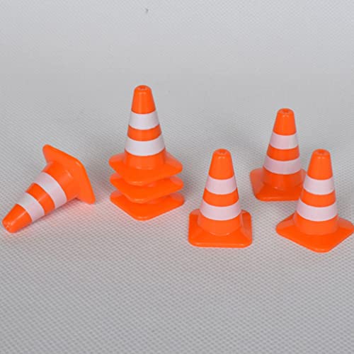 Nuobesty 30Pcs Mini Traffic Signs Miniature Traffic Cones Barricades Signs Traffic Scene Roadblock Toys Road Sign Models Kids Early Educational Cognitive Toys #TOP4