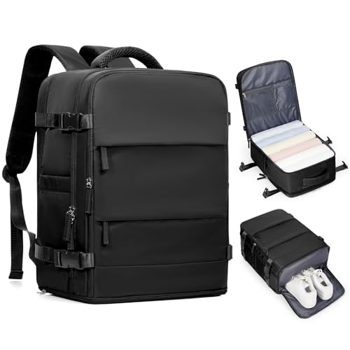 Mochila de viagem coofay casual e versátil, A - Preto, Extra Small, Mochilas de viagem