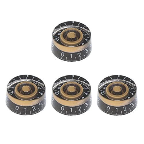 gazechimp Lot de 4 boutons de potentiomètre avec chiffres blancs vitesse bouton pour les paul guitare électrique - Les Beatles, Paul McCartney, John Lennon, RIngo Starr, George Harrison gazechimp Lot de 4 boutons de potentiomètre avec chiffres blancs vitesse bouton pour les paul guitare électrique – Image 3