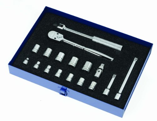 Williams MSB-17FTB 17-Piece 3/8-Inch Drive Metric Socket and Drive Tool Set with Toolbox