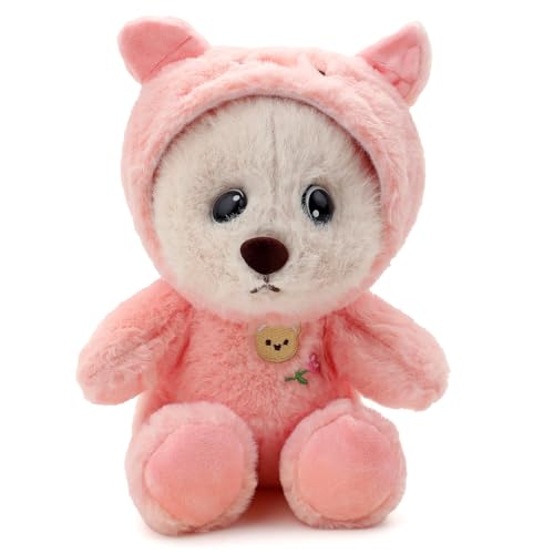 Image of Soft Pink Lunna Plush Toy for Kids Stuffed Soft Toy with Cute Hug-Friendly Plush for Babies, Toddlers & Children Safe, Lightweight & Easy to Clean (30CM)