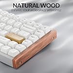Keychron K2 HE Rapid Trigger Wireless Mechanical Keyboard with Hall Effect Gateron Double-Rail Magnetic Linear Switch, 2.4GHz QMK Bluetooth 5.2 RGB Compatible Mac Windows Linux (Aluminum & Wood Frame)