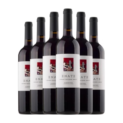 Enate Merlot-Cabernet Sauvignon Somontano Botella Medium 50 cl Vino tinto (Caja de 6 Botella Medium de 50 cl)