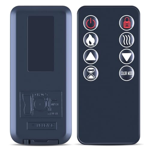 PZL New Replacement Remote Control for for Beyond Breeze EF-2036FU & U-MAX U-MAX-GR01, for Homedex HDX-14001, for Alpaca/Vebreda 3D Electric Fireplace Heater