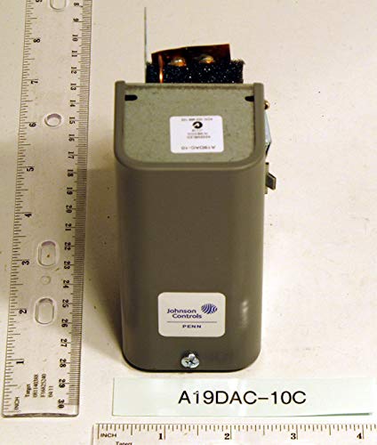 Johnson Controls A19DAC-10C Penn Series A19D Surface Mounted Temperature Control, 40 to 120°C Temperature Range and Scale, 6°C (+/- 1.0°C) Differential, Concealed Range Scale