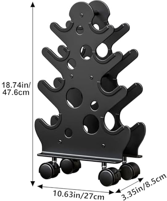 Dumbbell Rack Stand Only(Dumbbells Not Included) - Dumbbell Storage Rack with/without Wheels, Space Saver for Home Gym.