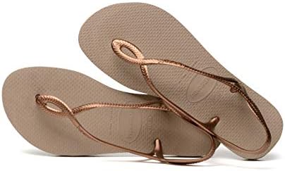 Havaianas Kid's Luna Flip Flop Sandal, Rose Gold/Rose Gold, 11/12 M US Little Kid | Image 4