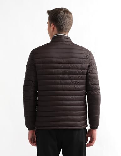 Image of Arrow sport men's solid regular fit packable jacket