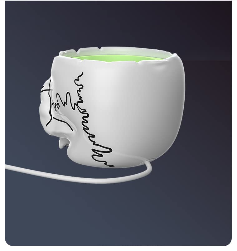 Support Google Home Mini blanc avec gestion de câble intégrée pour enceinte intelligente - 5