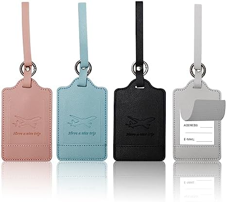 Gepäckanhänger Mit Rose - PU Leder Kofferanhänger Mit Stahlschlaufe