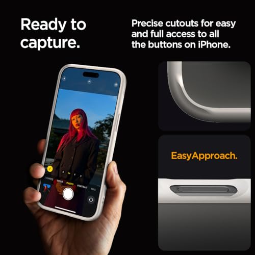 Image of Spigen for iPhone 16 Pro Max Case, Ultra Hybrid [No Magnet Ring][Anti-Yellowing] - Natural Titanium
