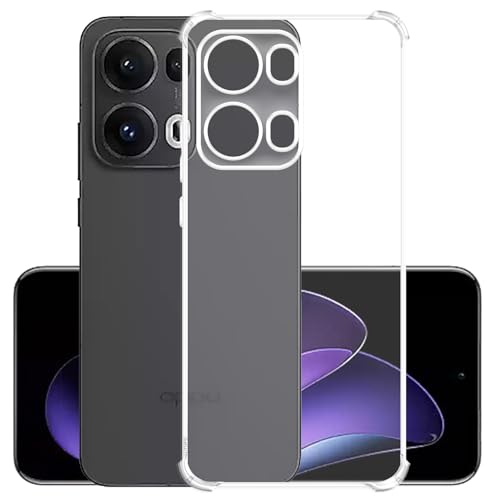 Image of YOFO Back Cover for Oppo Reno 13 (5G) Transparent Soft TPU Case with Shockproof Corners