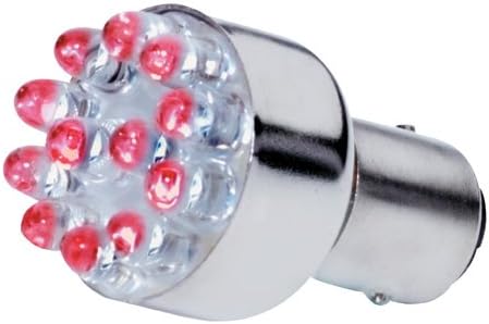 ROTATING PULSATING RED LED BULB ASSM - DC ONLY, Manufacturer: CANDLE POWER, Manufacturer Part Number: LED1157R-AD, Stock