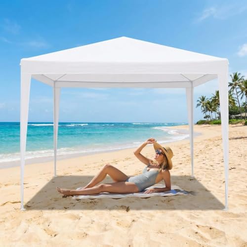 That S Shock Toldo 3x3 Reforzado Uso Rudo, Carpa para Exteriores 3x3 Metros sin Paredes, Estructura de Acero con Tubos en Espiral, Impermeable para...