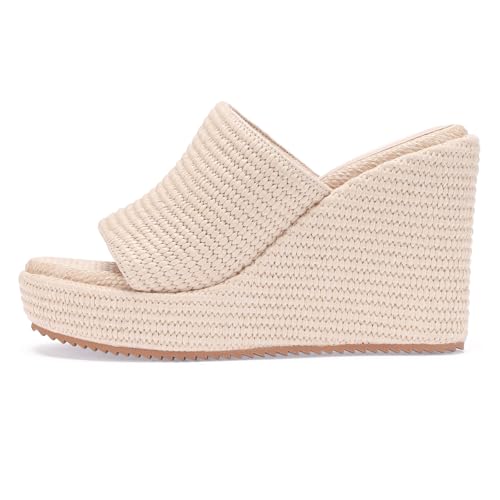 Image of VICKI.VICKI Women's Platform Sandals Wedge Ankle Strap Open Toe Sandals