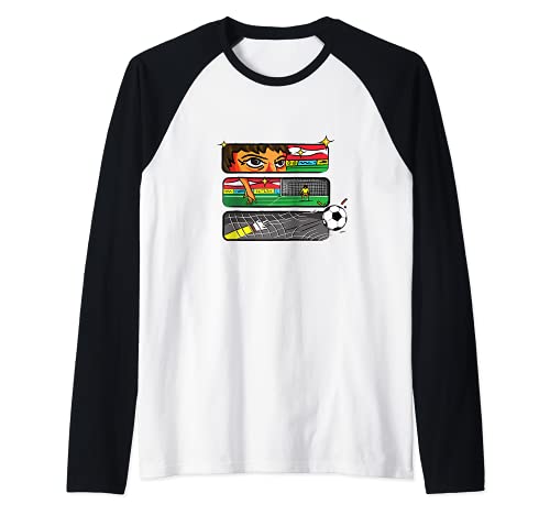 Flag Austria Raglan Baseball Tee, Black
