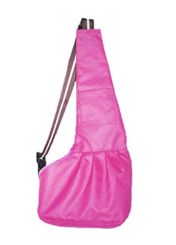Pet Dog Puppy Cat Carrier Bag Oxford Cloth Sling Dog Doggy Cat Carrier Single Shoulder Bag-Small,Pink