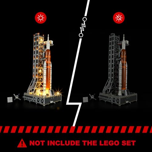 BRIKSMAX Light Kit for Lego-10341 NASA Artemis Space Launch System- Compatible with Lego Icons Rocket Launch Tower Building Set- Not Include Lego Set