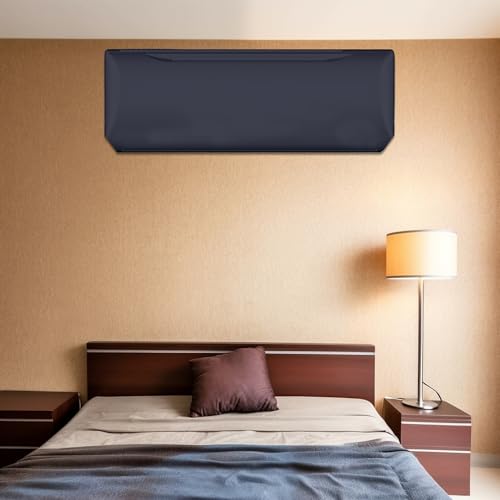 Image of Solid Split AC Cover for 1.5 Ton Indoor - Dustproof & Water Resistant Protection (Grey)