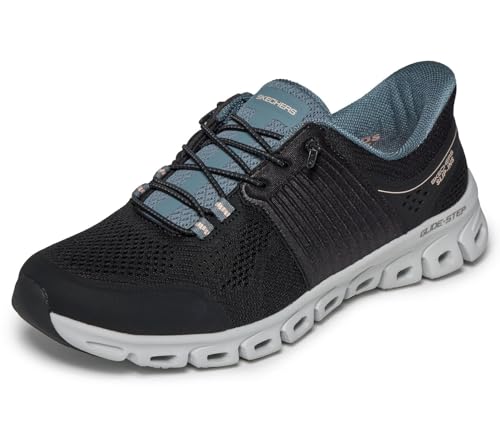 Skechers Damen Glide-Step Stargaze Slip-InTurnschuhe, Black Mesh, 37 EU – Ansicht 1