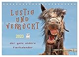 Lustig und verrückt - der ganz andere Tierkalender (Tischkalender 2023 DIN A5 quer), Calvendo Monatskalender