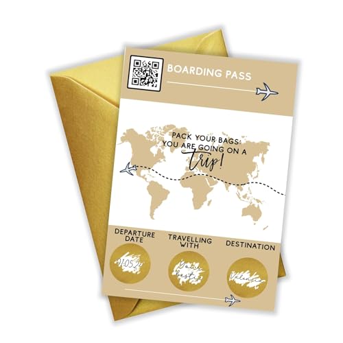 DIY GOLD Scratch Boarding pass, Custom Boarding...