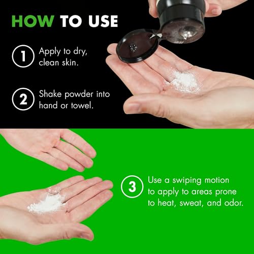 Image of Tiege Hanley Anti Chafe Powder for Men, Cooling Body Powder Deodorant for Foot, Thigh and Groin, Fresh Moisture Control With Earthy and Woody Tones, Sandalwood Scent, Men's Skin Care, 2 Oz