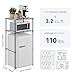 2-Tier Mini Fridge and Microwave Storage Shelf,Adjustable Height Metal Small Refrigerator Stand,110 lbs Capacity per Shelf, Max 220 lbs Total for Kitchen, Office, and Dorms,24