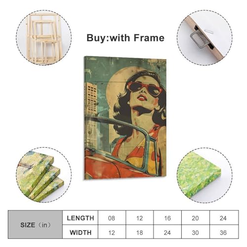 Impression toile vintage grand format pour habiller un mur vide - 2