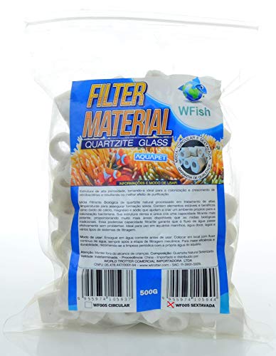 Mídia Biológica Quartzite Glass WF005 500g WFish