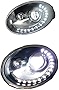HuoSheng auto parts 2PCS Headlight Assembly For VW Beetle 2013-2015 Bi-Xenon Lens Projector Double Beam Xenon HID KIT With LED Daytime Running Lights