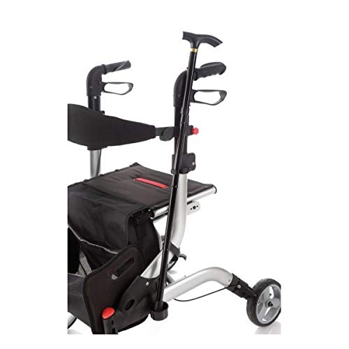 Składany rollator z lakierowanego aluminium – 4 kółka – łatwy do demontażu