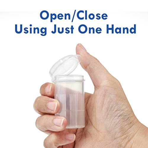 Image of Maymom Water Tight Sample Vials, Bottle, Cup, for Small Parts, Beads; Air Tight; Prescription Bottle, Rx Vial (24 mL)