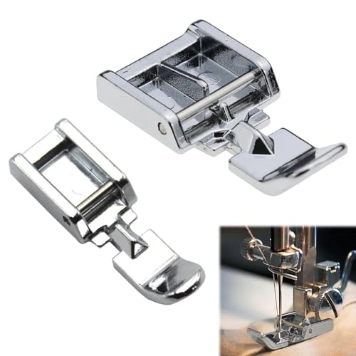 Pied Machine A Coudre,Alliage de Zinc Pied Fermeture Invisible,Pieds Presseur Fermeture Eclair 2 Pièces Pied Machine A Coudre Fermeture Eclair pour...
