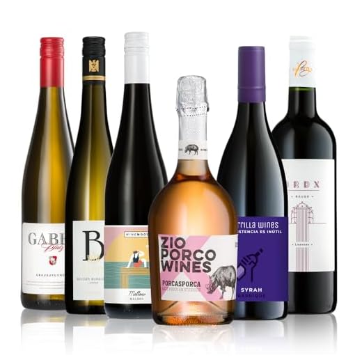 Italien vs. Frankreich 3er Weisswein Geschenk für besondere Anlässe Sommerparty Geburtstag Sauvignon, Chardonnay oder Riesling 6 GEILE WEINE Weinpaket HERBST (6 x 0,75l) Probierpaket mit Rotwein und Weißwein von Winzern aus Deutschland, Spanien und Frankreich