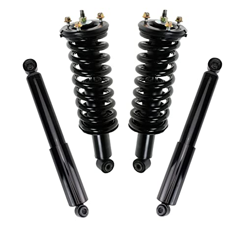Image of TRQ Front and Rear Complete Strut Assembly & Shock Absorber Kit Complete Strut & Coil Spring Assembly Compatible with 2005-2015 Nissan Xterra