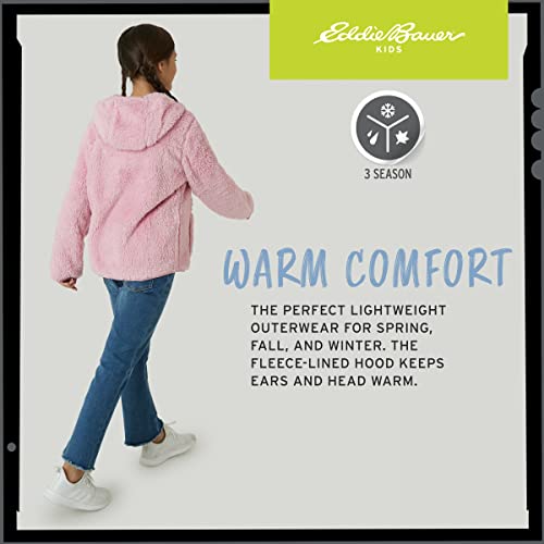 Image of Eddie Bauer Kids' Zip Up - Kids' Full Zip Ultra Soft Sherpa Fleece Hoodie Sweatshirt for Boys and Girls (5-20)