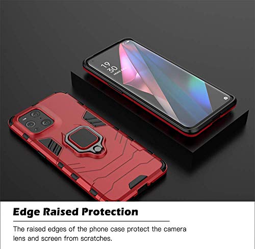 TANYO Cover per Oppo Find X3 PRO, Custodia TPU/PC