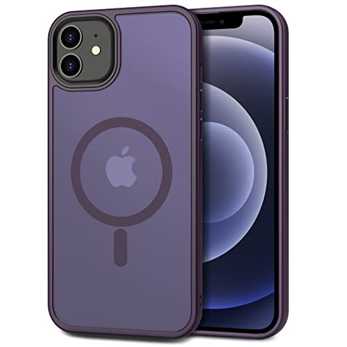 Image of CACOE Magnetic Case for iPhone 12 & 12 Pro 6.1 inch, Dark Purple