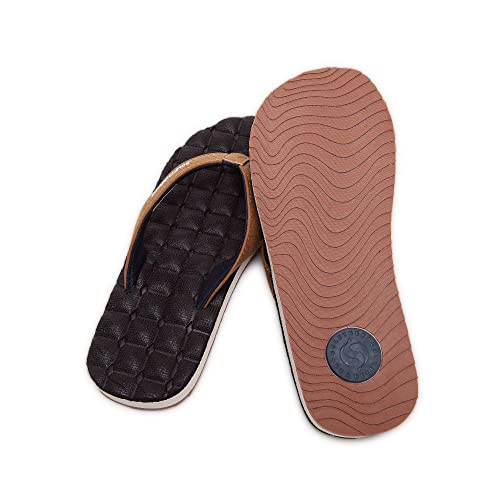 SOLETHREADS RECLINER | Yoga Flip Flops |Super comfort | Plush | Bounce | Soft | Comfortable | Yoga | Relax | Slippers | Flip Flops for Men