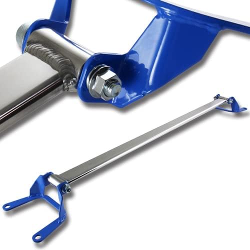 Aluminum JDM Polished Rear Upper Tower Brace Strut Bar Compatible with 2008-2014 Subaru Impreza WRX STI, 2009 2010 2011 2012 2013 (Pink)